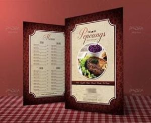 چاپ منوی غذا و روسینی فست فودها در چاپ معین